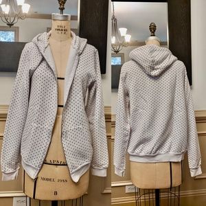 American Apparel polka dot hoodie